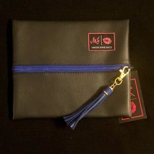 NWT Small Makeup Junkie Bag - Thin Blue Line